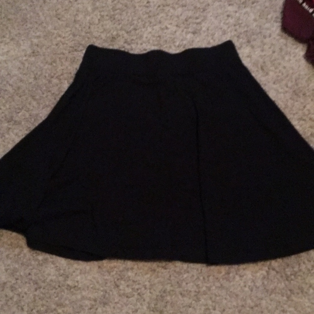 Black short skirt